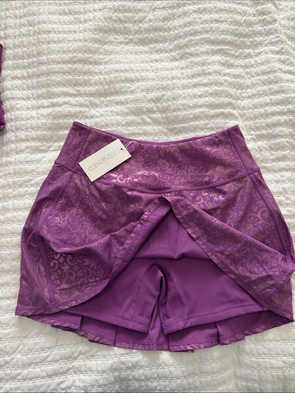 Crown Athletics Rapunzel Purple Skort Shorts - Women's Activewear